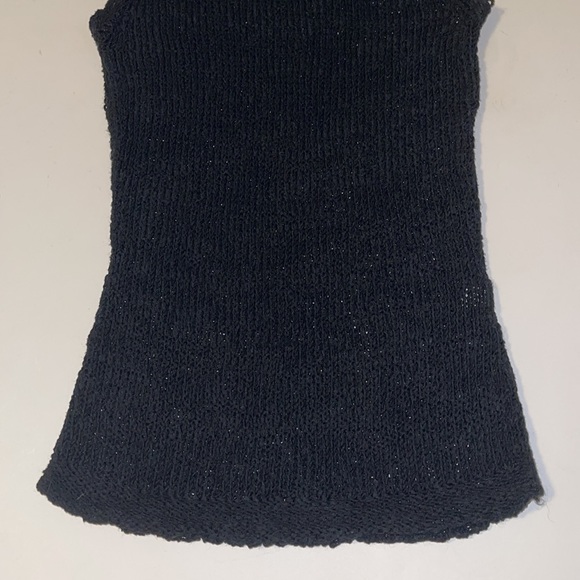 Tristán & Iseut Black Vintage Knit Cowl Neck Sleeveless Top - Women’s Size XS - Picture 7 of 9